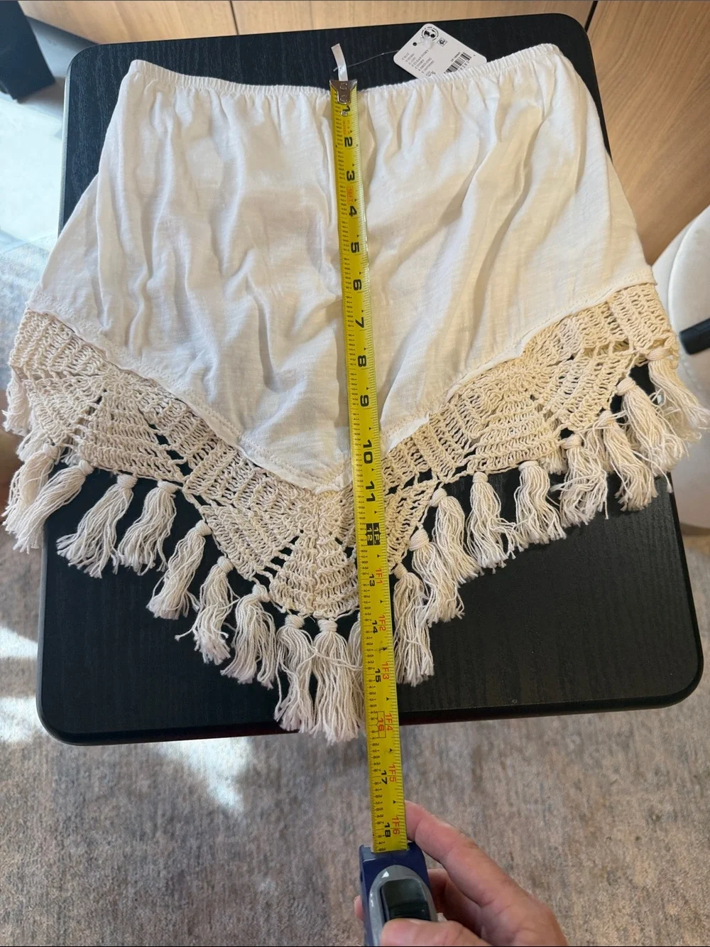 NWT Free People Cream Crochet Tube Top small and large - Picture 7 of 14